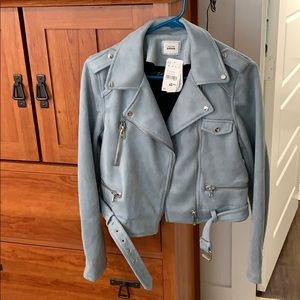 Blue Suede Moto jacket